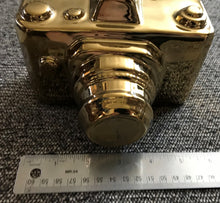 SAY CHEESE! SHINY-GOLD DECORATIVE CAMERA DECOR