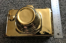 SAY CHEESE! SHINY-GOLD DECORATIVE CAMERA DECOR