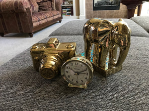 BITTY "BABY BEN" GOLD ALARM CLOCK