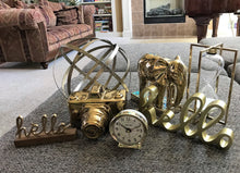 GORGEOUS GOLD ELEPHANT SITTING DECOR