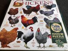 1,000-PIECE FARM-ISH, SUPER-CUTE CHICKENS-CHICKENS-AND MORE CHICKENS PUZZLE...THE ROOSTERS AND HENS ESCAPED THE COOP!