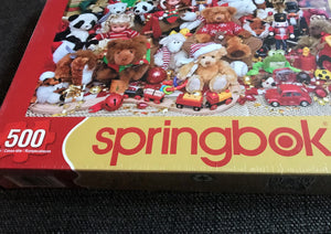 500-PIECE CHRISTMAS-Y, SWEET-SWEET-SWEET RETRO TOY PUZZLE (MADE IN THE USA!)