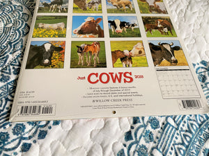 2018 JUST COWS CALENDAR (FREE UPON REQUEST, WITH ANY ORDER)