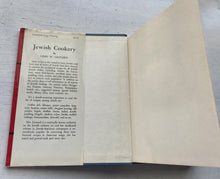 VINTAGE COOKBOOK "JEWISH COOKERY/A COMPLETE GUIDE TO JEWISH COOKING WITH THE TRADITIONAL RECIPES FOR ALL NOTABLE JEWISH DISHES, SUGGESTED MENUS, SPECIAL HOLIDAY FOODS, ETC." TWENTIETH PRINTING/OCTOBER 1971