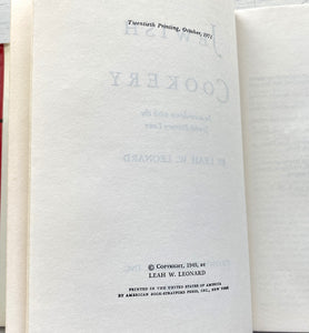 VINTAGE COOKBOOK "JEWISH COOKERY/A COMPLETE GUIDE TO JEWISH COOKING WITH THE TRADITIONAL RECIPES FOR ALL NOTABLE JEWISH DISHES, SUGGESTED MENUS, SPECIAL HOLIDAY FOODS, ETC." TWENTIETH PRINTING/OCTOBER 1971