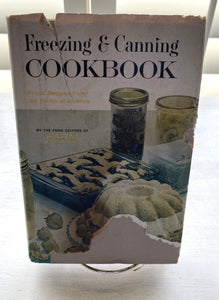 VINTAGE COOKBOOK "FREEZING AND CANNING COOKBOOK" BY "FARM JOURNAL" HARDBACK WITH DUST JACKET (FIRST EDITION/1963)