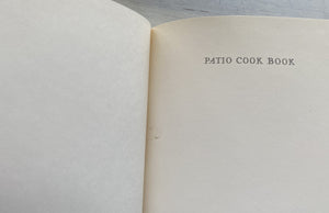 VINTAGE 3-COOKBOOK SET:  "A BOOK OF APPETIZERS," "PATIO COOK BOOK," AND "CHAFING DISH BOOK"--SO CHARMING