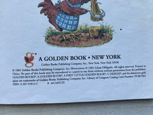 "THE LITTLE RED HEN"/A 1981 FIRST LITTLE GOLDEN BOOK ILLUSTRATED BY LILIAN OBLIGADO