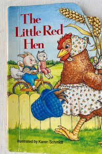 "THE LITTLE RED HEN" A PUDGY PAL BOARD BOOK (VINTAGE 1988 AND NOW RARER TO FIND)