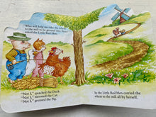 "THE LITTLE RED HEN" A PUDGY PAL BOARD BOOK (VINTAGE 1988 AND NOW RARER TO FIND)