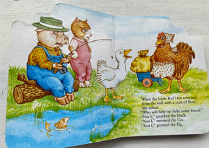 "THE LITTLE RED HEN" A PUDGY PAL BOARD BOOK (VINTAGE 1988 AND NOW RARER TO FIND)