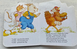 "THE LITTLE RED HEN" A PUDGY PAL BOARD BOOK (VINTAGE 1988 AND NOW RARER TO FIND)