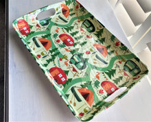 FUN AND FUNKY, GREAT-BIG HAPPY CAMPER MELAMINE SERVING TRAY