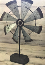 B I G  AND  B E A U T I F U L  AND  R U S T I C  GALVANIZED WINDMILL SITTING DECOR