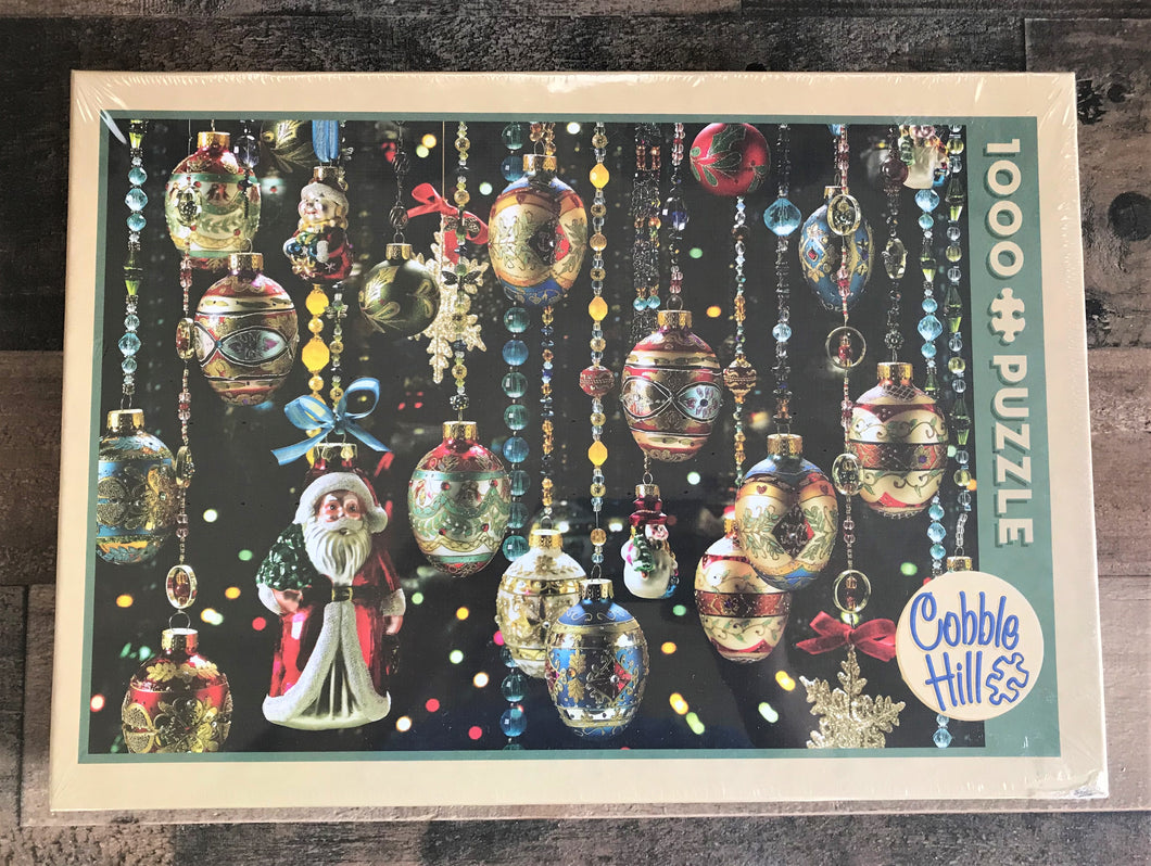 1,000-PIECE CHRISTMAS-Y, VINTAGE-LOOK ORNAMENTS PUZZLE (MAKES A CHARMING HOLIDAY GIFT)