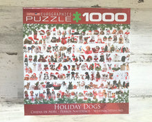 1,000-PIECE CHRISTMAS PUZZLE:  DOGGIE HOLIDAY FASHION SHOW (MADE IN THE USA!)