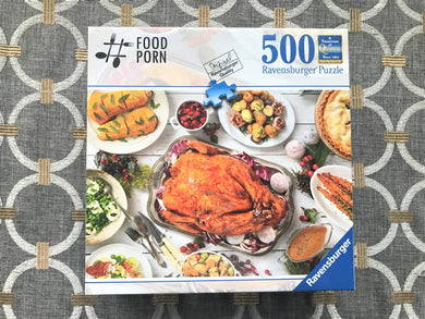 500-PIECE TURKEY DINNER PUZZLE! MMMMMM... (A RAVENSBURGER)