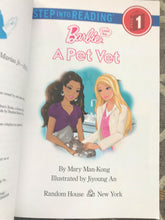 "I CAN BE A PET VET" CHILDREN'S PAPERBACK BARBIE BOOK (STEP INTO READING/READY TO READ, LEVEL 1/NEW)