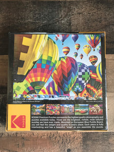 350-LARGE PIECES COLORFUL RAINBOW OF HOT AIR BALLOONS PUZZLE