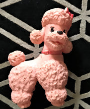 VERY RARE! ADORABLE! MID-CENTURY PINK POODLE LARGE TOY