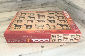 1,000-PIECE HORSE-THEMED BEAUTIFUL BREEDS PUZZLE