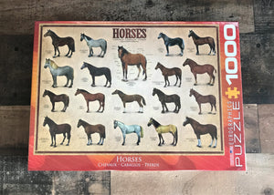 1,000-PIECE HORSE-THEMED BEAUTIFUL BREEDS PUZZLE