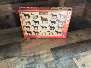 1,000-PIECE HORSE-THEMED BEAUTIFUL BREEDS PUZZLE