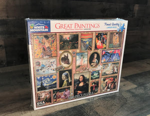 1,000-PIECE ARTSY PUZZLE FEATURING THE MOST FAMOUS-AND-FABULOUS PAINTINGS--THIS ONE IS SO STUNNING AND SO SPECIAL (MADE IN THE USA)