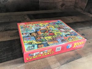 1,000-PIECE VINTAGE LUNCHBOXES PUZZLE--CUTE, CUTE, CUTE (MADE IN THE USA!)