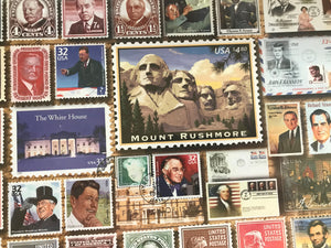 1,000-PIECE PUZZLE:  SO MANY PRESIDENTS! VERY SPECIAL PRESIDENTIAL STAMPS PUZZLE (MADE IN THE USA!)