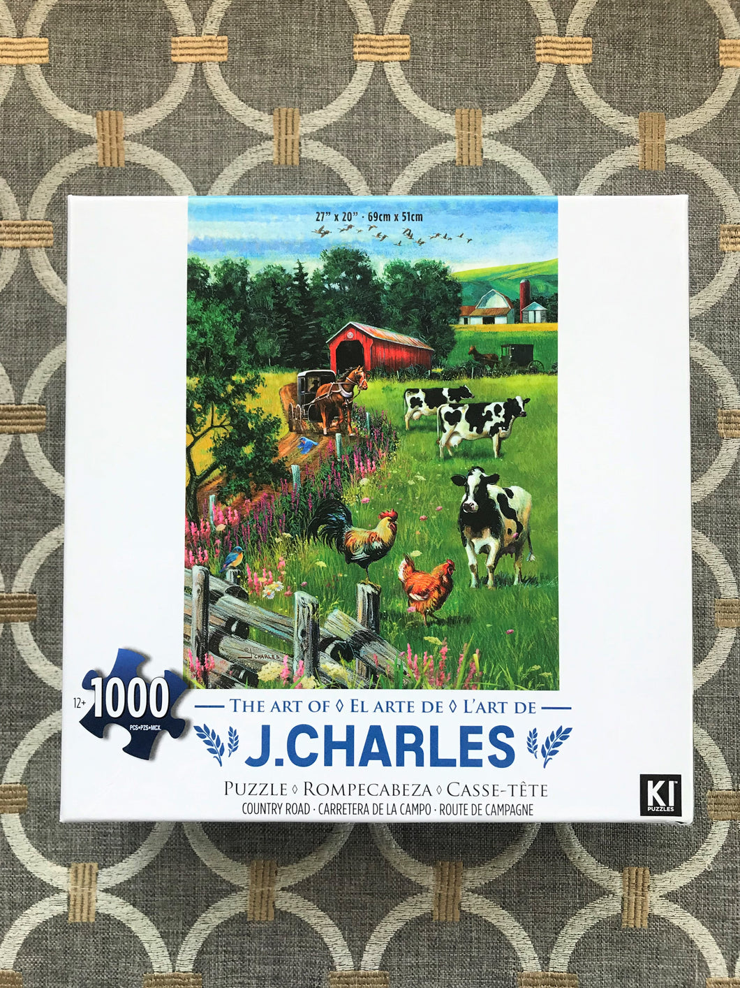 1,000-PIECE BUGGIES HEADING-TO-TOWN COUNTRY LIFE PUZZLE