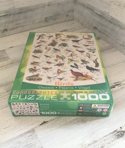 1,000-PIECE BIRD-THEMED PUZZLE--BOTH BEAUTIFUL AND INTERESTING (MADE IN THE USA!)