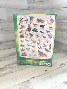 1,000-PIECE BIRD-THEMED PUZZLE--BOTH BEAUTIFUL AND INTERESTING (MADE IN THE USA!)