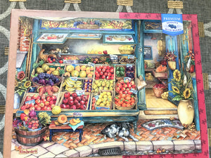 300-PIECE FRESH FRUIT STAND..."COME ON IN" COUNTRY LIFE PUZZLE