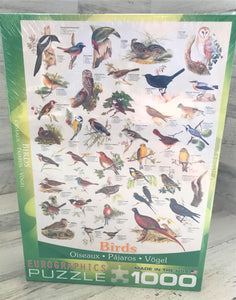 1,000-PIECE BIRD-THEMED PUZZLE--BOTH BEAUTIFUL AND INTERESTING (MADE IN THE USA!)