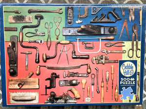 500-PIECE TOOL TIME! FRESH AND MODERN, ARTISTICALLY-ARRANGED COOL TOOL PUZZLE