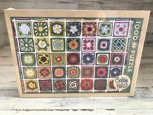 1,000-PIECE CRAFT-Y "GRANNY SQUARES" CROCHET PHOTO PUZZLE (MADE IN THE USA!)