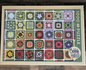 1,000-PIECE CRAFT-Y "GRANNY SQUARES" CROCHET PHOTO PUZZLE (MADE IN THE USA!)