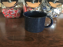 JUMBO BLUE-SPECKLED ENAMEL CAMP-STYLE MUG (HOLDS OVER A QUART!)