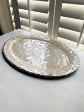 HUGE, BEAUTIFUL, ANTIQUE-LOOK IVORY PLATTER (MELAMINE/EXTRA-STURDY)