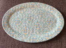 LARGE, LIGHT-MINT COLORED, MOSAIC TILE PATTERN MELAMINE PLATTER--PRETTY, PRETTY, PRETTY!