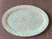 LARGE, LIGHT-MINT COLORED, MOSAIC TILE PATTERN MELAMINE PLATTER--PRETTY, PRETTY, PRETTY!