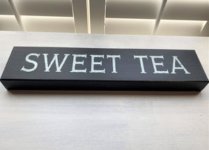 TIME FOR SOME "SWEET TEA" GORGEOUS, BLACK/IVORY WOOD WALL DECOR