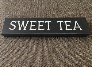 TIME FOR SOME "SWEET TEA" GORGEOUS, BLACK/IVORY WOOD WALL DECOR