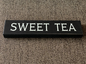 TIME FOR SOME "SWEET TEA" GORGEOUS, BLACK/IVORY WOOD WALL DECOR