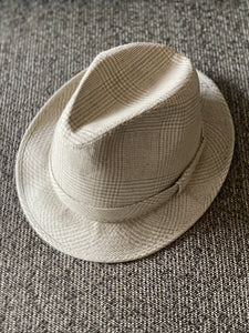 VINTAGE DORFMAN PACIFIC FEDORA--HEAVYWEIGHT AND BEAUTIFUL/SUBTLE PLAID PATTERN