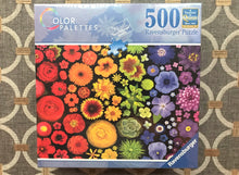 500-PIECE BEAUTIFUL RAINBOW OF OMBRE FLOWERS-FLOWERS-FLOWERS RAVENSBURGER PUZZLE