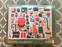 500-PIECE FRESH AND MODERN PUZZLE--STUNNING, ARTFUL PHOTOGRAPHY WITH CAMPING-RELATED ITEMS (MADE IN THE USA!)