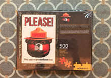 500-PIECE CLASSIC-LOOKING SMOKEY THE BEAR "ONLY YOU CAN PREVENT FOREST FIRES" PUZZLE