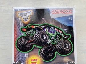 CHILDREN'S PUZZLE 200-PIECE SHAPED MONSTER JAM "GRAVE DIGGER" PUZZLE